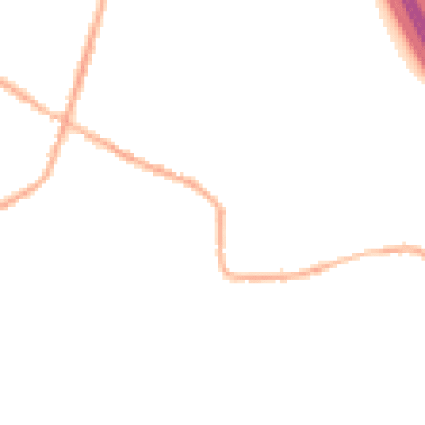 Night-time road noise heatmap for S75 3FF