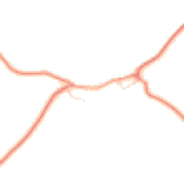 Daytime road noise heatmap for S75 3HB