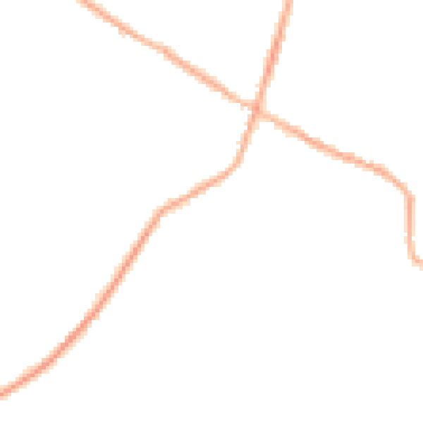 Night-time road noise heatmap for S75 3HX