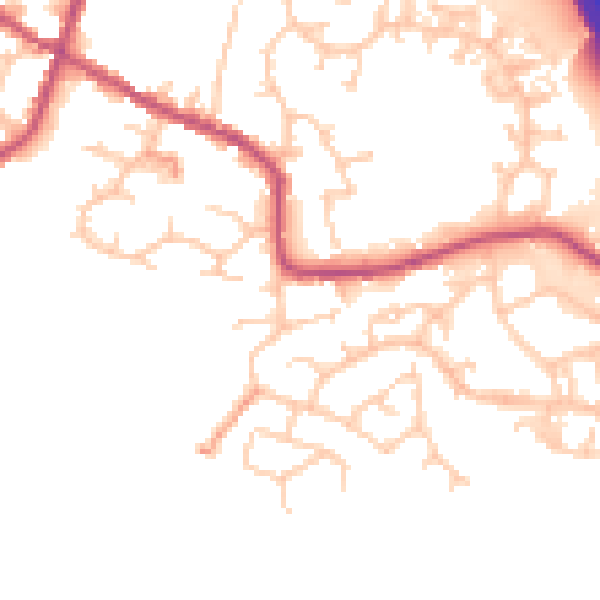 Daytime road noise heatmap for S75 3NE