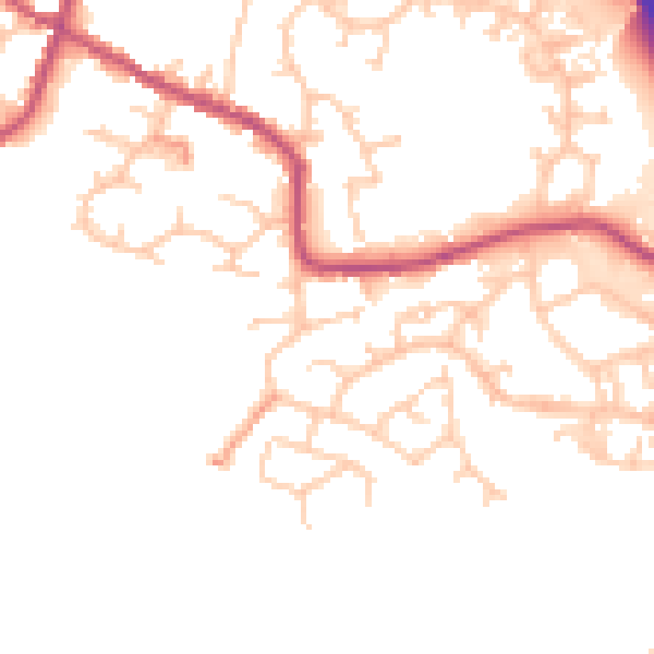 Daytime road noise heatmap for S75 3NP