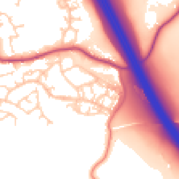 Daytime road noise heatmap for S75 3PS
