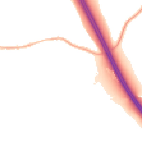 Night-time road noise heatmap for S75 3PS