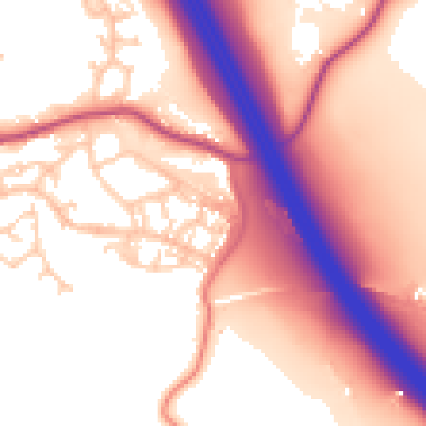 Daytime road noise heatmap for S75 3PW