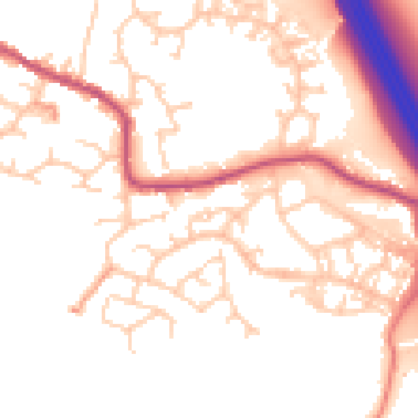 Daytime road noise heatmap for S75 3QF