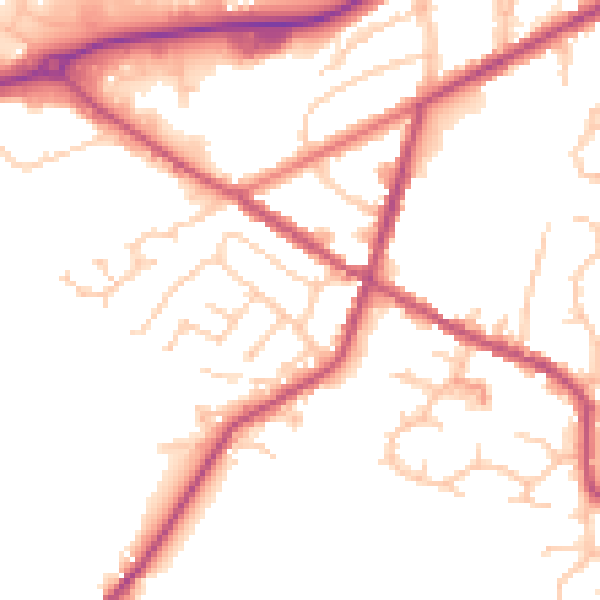 Daytime road noise heatmap for S75 3SF