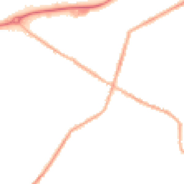 Night-time road noise heatmap for S75 3SF