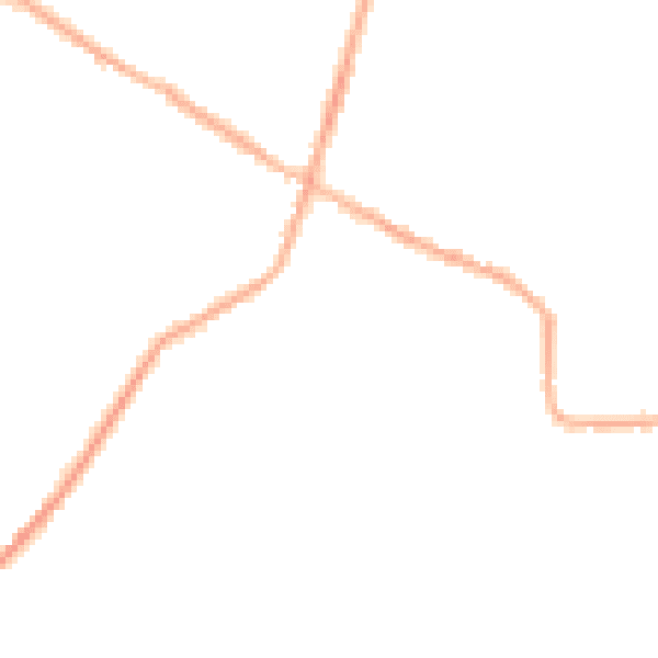 Night-time road noise heatmap for S75 3SU