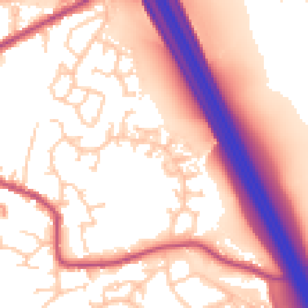 Daytime road noise heatmap for S75 3SY