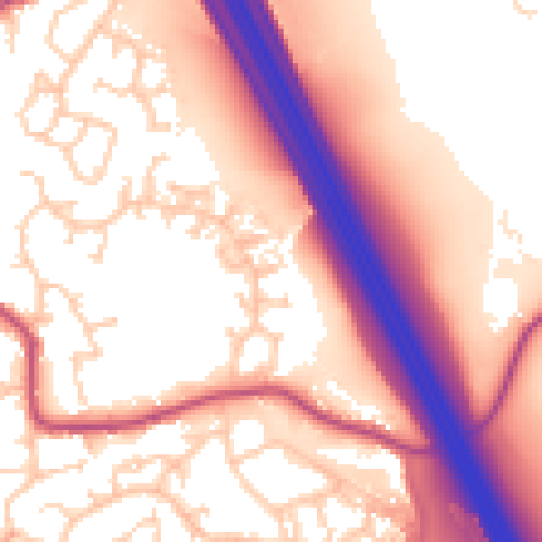 Daytime road noise heatmap for S75 3TD