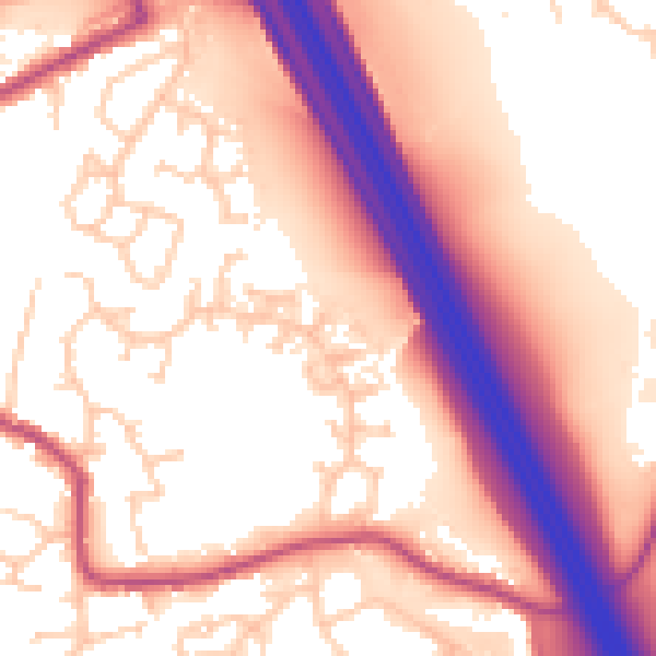 Daytime road noise heatmap for S75 3TL