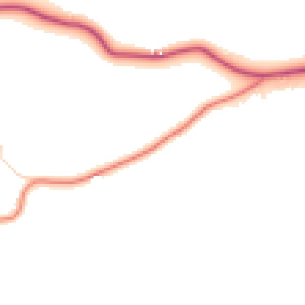 Daytime road noise heatmap for S75 4AF