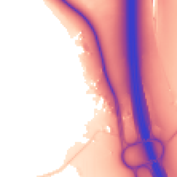 Daytime road noise heatmap for S75 4BX