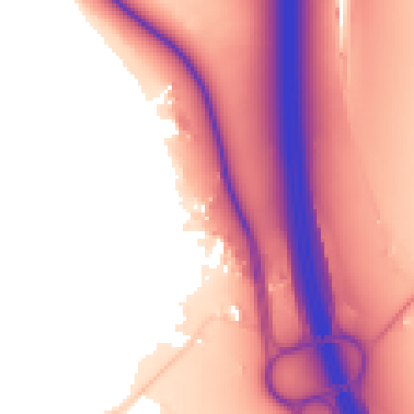 Daytime road noise heatmap for S75 4BY