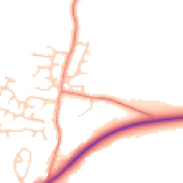 Daytime road noise heatmap for S75 4DF