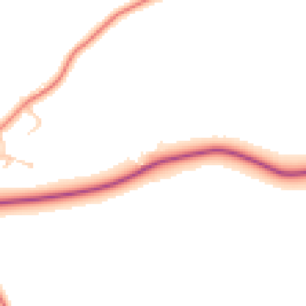 Daytime road noise heatmap for S75 4DT