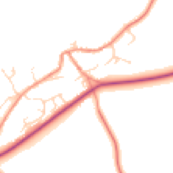 Daytime road noise heatmap for S75 4DU