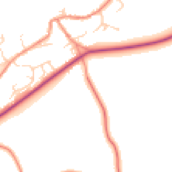 Daytime road noise heatmap for S75 4DX