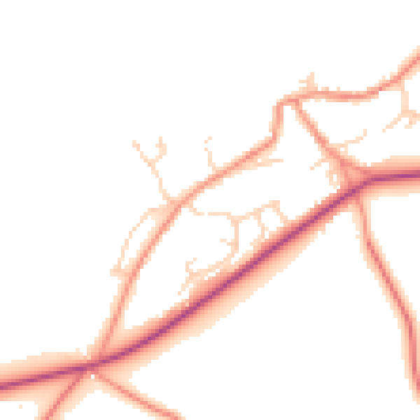 Daytime road noise heatmap for S75 4ER