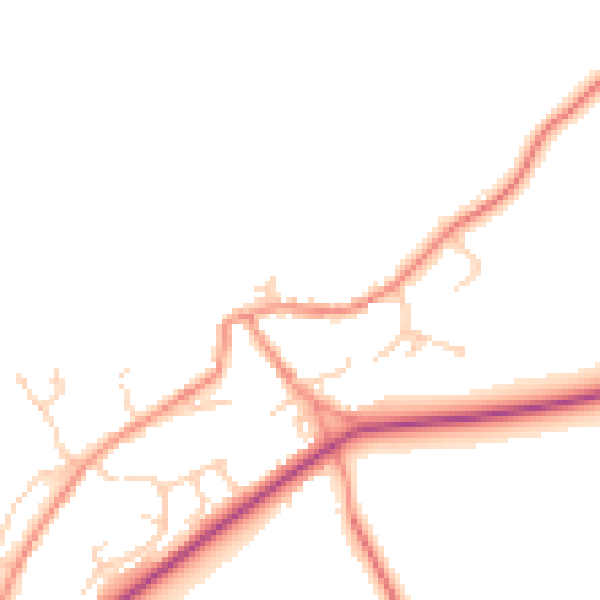 Daytime road noise heatmap for S75 4HR