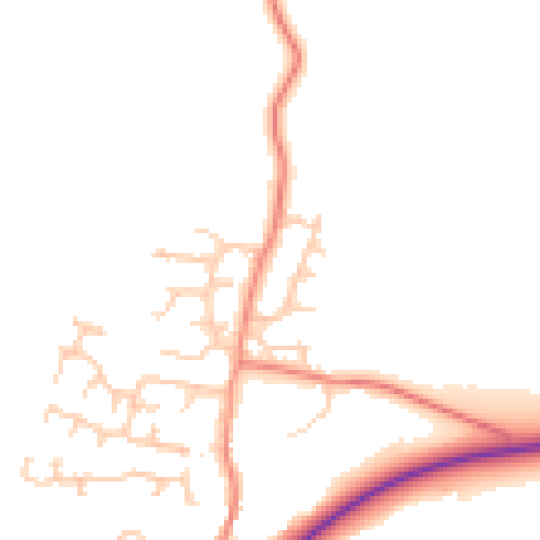 Daytime road noise heatmap for S75 4JY
