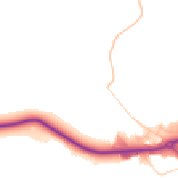 Daytime road noise heatmap for S75 4LD