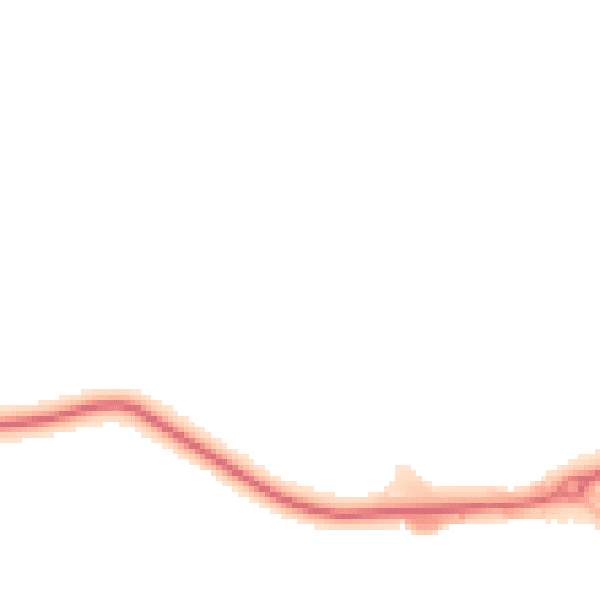 Night-time road noise heatmap for S75 4LD
