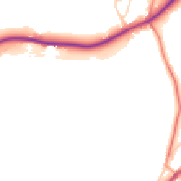 Daytime road noise heatmap for S75 4NF