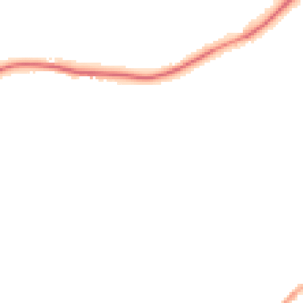 Night-time road noise heatmap for S75 4NF