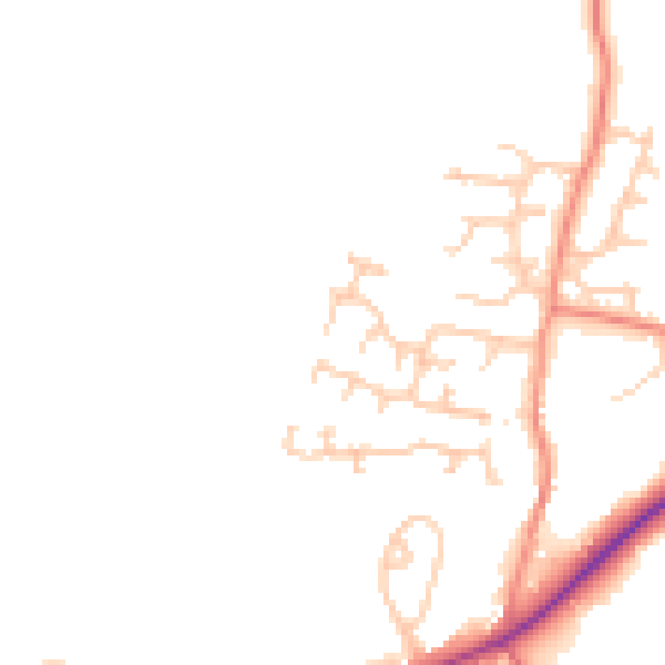 Daytime road noise heatmap for S75 4NQ