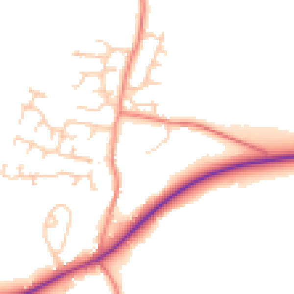 Daytime road noise heatmap for S75 4NY