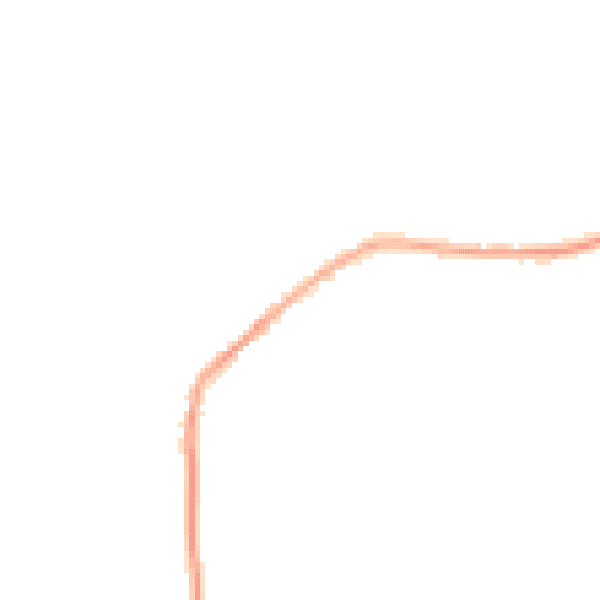 Night-time road noise heatmap for S75 4PA