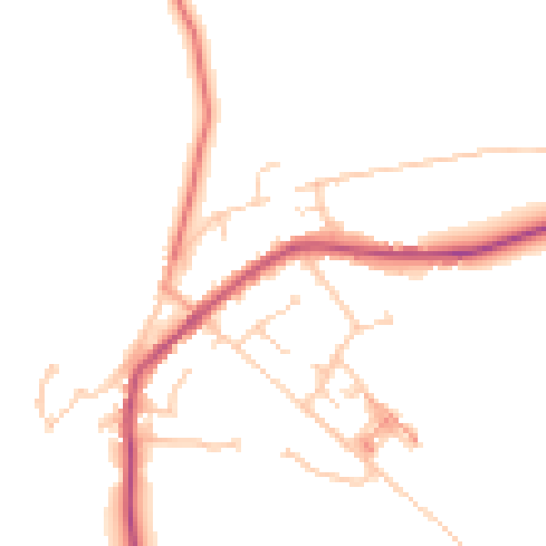 Daytime road noise heatmap for S75 4PB