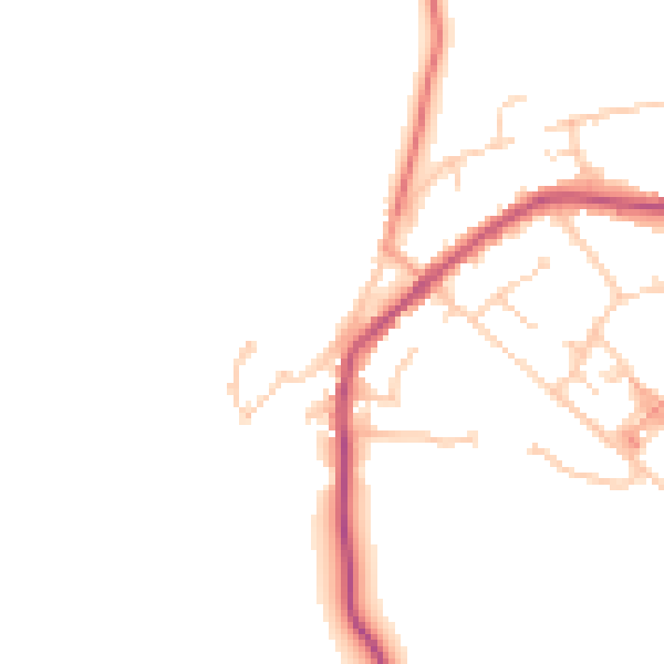 Daytime road noise heatmap for S75 4PS