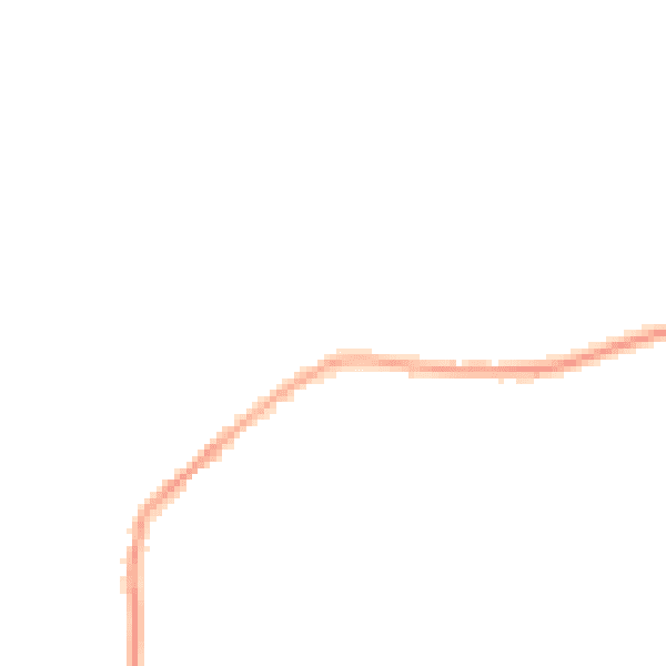 Night-time road noise heatmap for S75 4PY