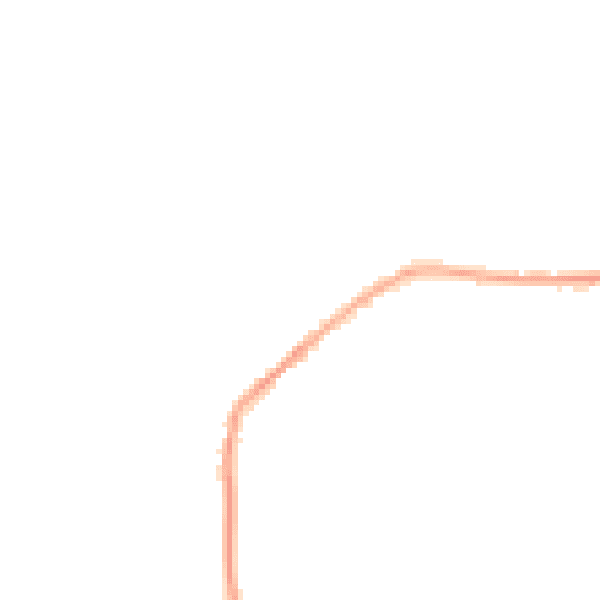 Night-time road noise heatmap for S75 4QH