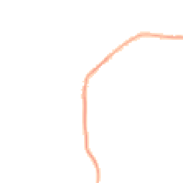 Night-time road noise heatmap for S75 4SB