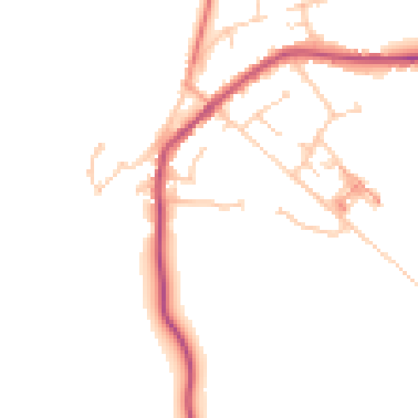 Daytime road noise heatmap for S75 4SD