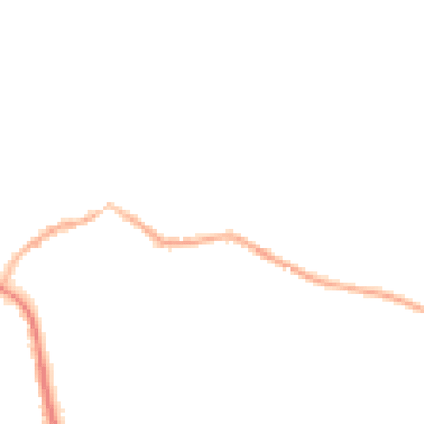 Night-time road noise heatmap for S75 5AG