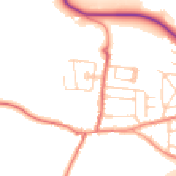 Daytime road noise heatmap for S75 5EL