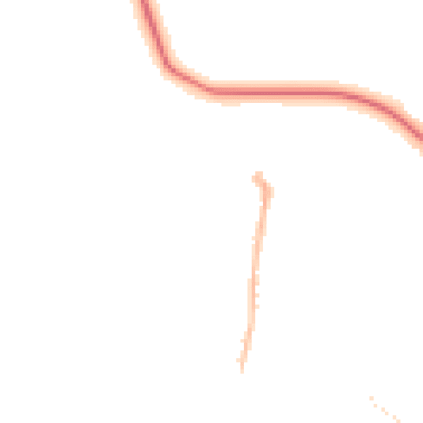Night-time road noise heatmap for S75 5ES