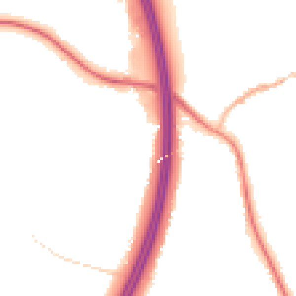 Night-time road noise heatmap for S75 5FA