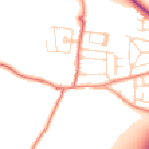 Daytime road noise heatmap for S75 5GL
