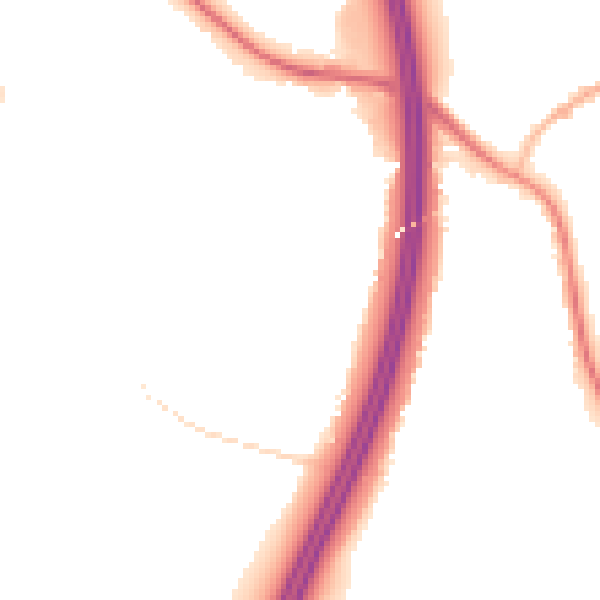 Night-time road noise heatmap for S75 5HD