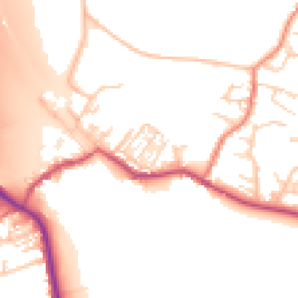 Daytime road noise heatmap for S75 5HL