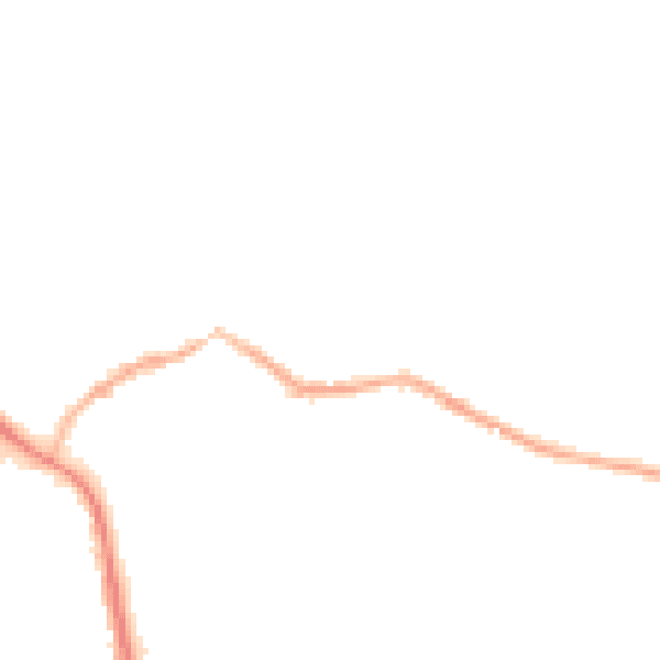 Night-time road noise heatmap for S75 5HL