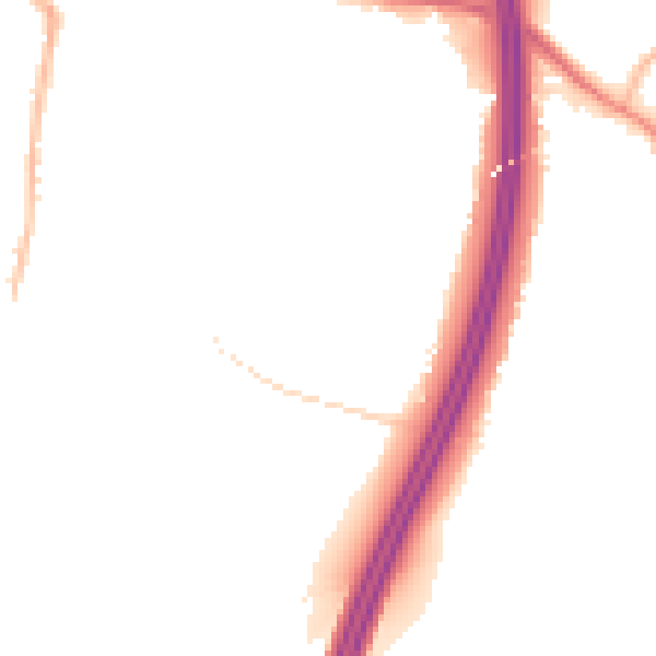 Night-time road noise heatmap for S75 5JJ