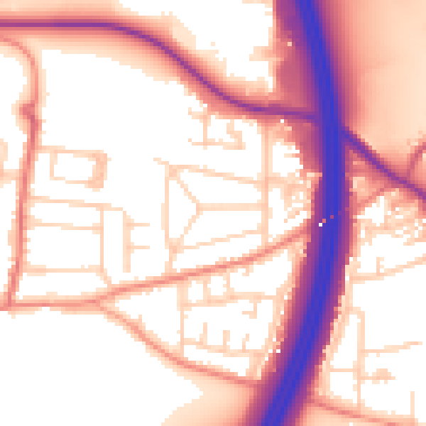Daytime road noise heatmap for S75 5LA