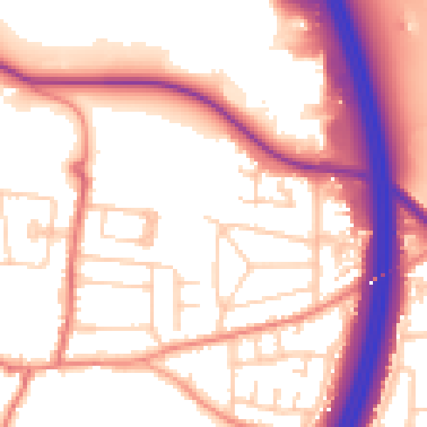 Daytime road noise heatmap for S75 5LF
