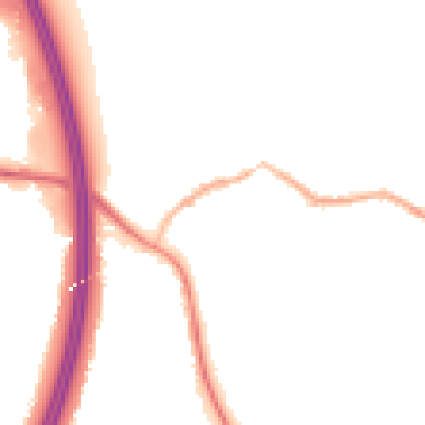 Night-time road noise heatmap for S75 5LZ